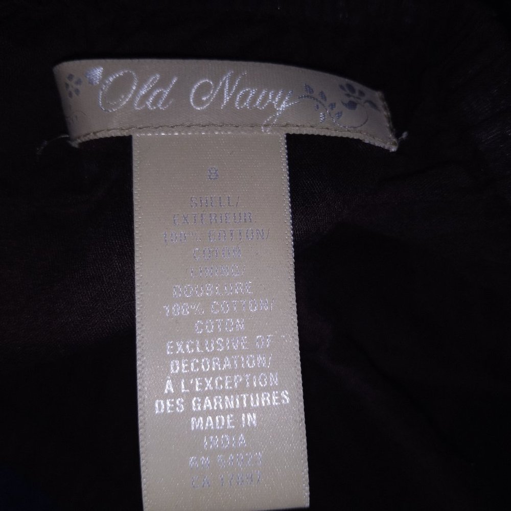 Vintage Y2K Fairy Maxi Skirt Old Navy Embroidered Whimsigoth Brown Hippie 14 90s - Picture 3 of 3